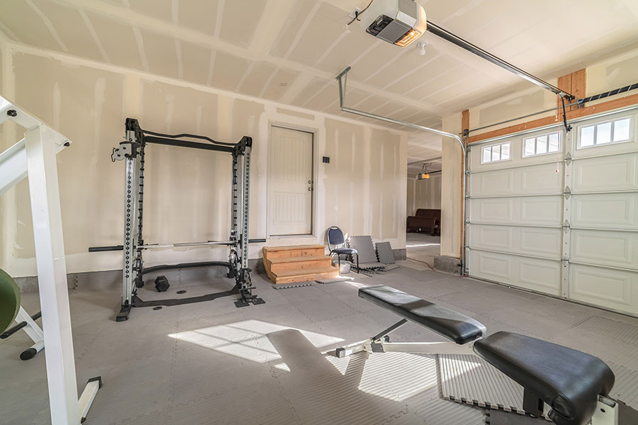 How to Build a Custom Half Garage Half Gym | Morgan Taylor Homes