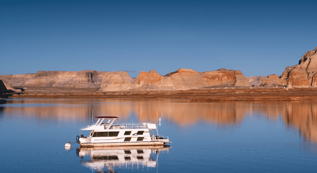 Houseboat on Lake Powell.