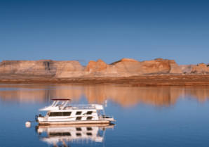 Houseboat on Lake Powell.